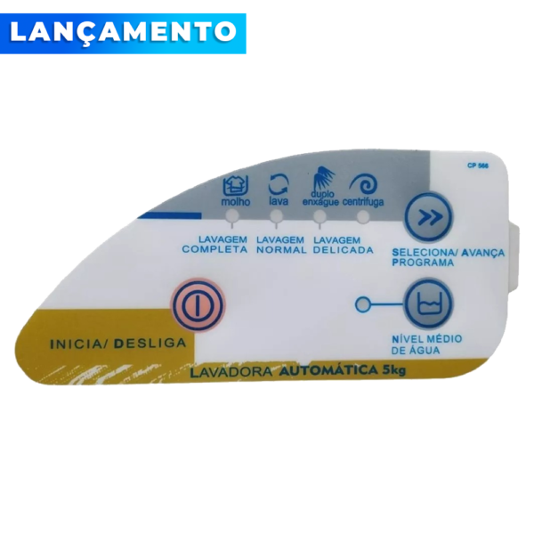 Adesivo Decorativo CWC22A Direito para Painel da Lavadora Consul (COD: PDALCWC22ADIREITO)